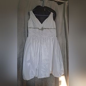 Alfred Angelo Sleeveless Short Wedding Dress sz 16